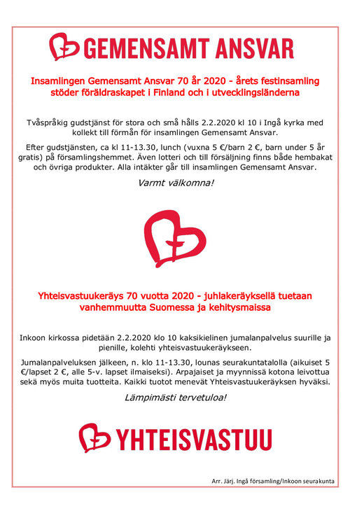 Kaksikielinen perhejumalanpalvelus Kaksikielinen perhejumalanpalvelus