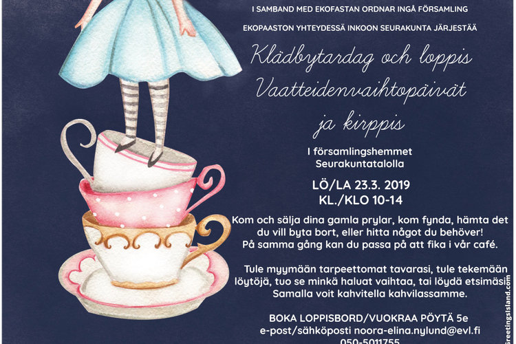 Vaatteiden vaihtopäivät ja kirppis Vaatteiden vaihtopäivät ja kirppis